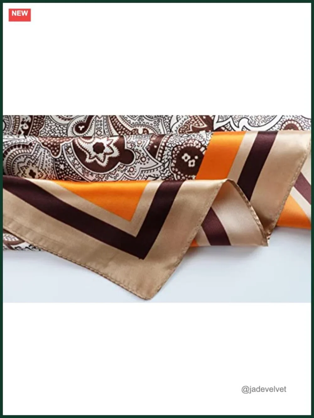 Satin Head Scarf for Women 35x35 in Silk Feel Hair Wrap Neck Scarf Square
